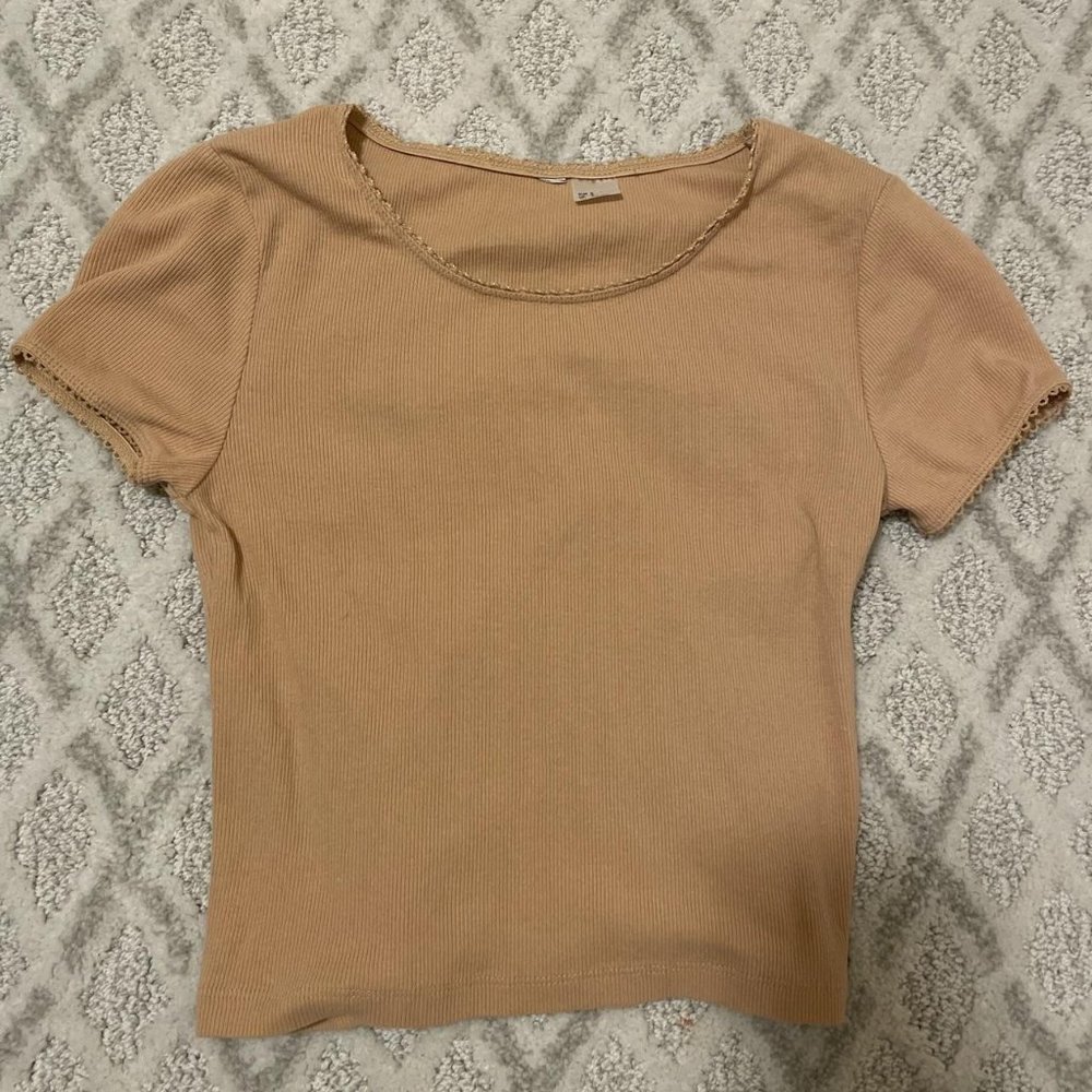 Hm Brown Nude Colored Crop
